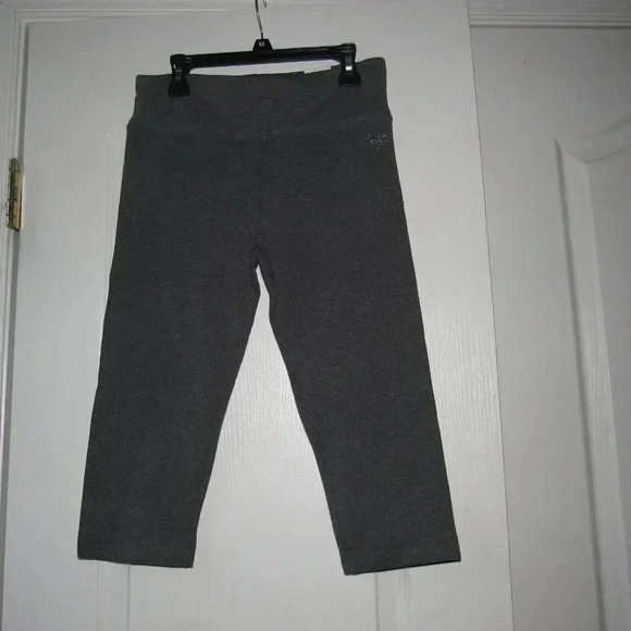 NWT JUSTICE Crop Gray Pull-On Pants Kids Size 10/12 Plus - Picture 3 of 5